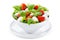 Salad with mozzarella, basil and tomatoes