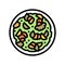 salad salmon color icon vector illustration