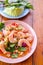 Salad spciy shrimp