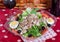 Salad with tuna and anchovies