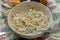 Salads on the festive kitchen table