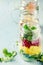 Salads in mason jars