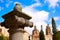 Salamanca Cathedral column detail in Spain