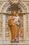SALAMANCA, SPAIN, APRIL - 17, 2016: Detail of the baroque side altar of st. Joseph in church Capilla de San Francesco