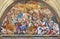 SALAMANCA, SPAIN: Fresco Triunfo de la Iglesia - Triumph of the Church in monastery Convento de San Esteban.