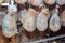 Salami hams and culatello typical Italian products Italian cuisine