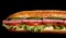 Salami sub sandwich