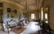 Salamina, Italy - 6.05.2018: Interior of old small castle Masseria Salamina Caramia in Puglia, Italy