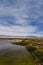 Salar de Pujsa atacama desert chile green water blue sky