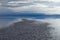 The Salar de Uyuni flooded after the rains, Bolivia. Clouds reflected in the water of the Salar de Uyuni, Bolivia