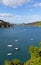 Salcombe Devon England UK view of the Kingsbridge Estuary popular for sailing and yachting