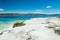 Salda Lake, Burdur, Turkey. Salda Lake became famous as Maldives of Turkey with white sand