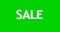 Sale 3D Text Animation render illustration chromakey