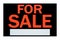 For Sale Advertising Sign with Blank Message Space
