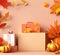 Sale Autumn Leaf Advertising Background