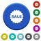 Sale badge beveled buttons