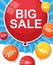 Sale Balloon Concept of Discount. Vector Illustration