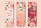 Sale banner 2023 Happy Chinese New Year Traditional lunar year Spring floral blossom sakuras signs set