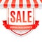 Sale Banner with Store Awning