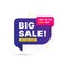 Sale BannerMega sale deal banner template design, Big sale special offer. end of season special offer banner. abstract promotion g