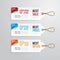 Sale banners price tag paper card template collection.vector