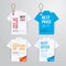 Sale banners price tag paper card template shirt origami .