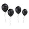 Sale Black Balloon Concept of Discount. Vector Illustration EPS10