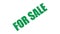 For Sale Bold Typography in Green Color Grungy Style Text