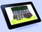 For Sale Calculator Tablet Shows Selling Or Listing