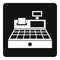 Sale cash register icon simple