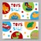 Sale of clockwork toys with key banners or voucher, vector illustration. Mechanic toyshop discount for baby toys with