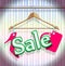 Sale Clothing Hangers design vector illustration