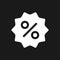 Sale dark mode glyph ui icon