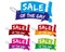 Sale of the day banner labels.