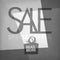 Sale Design Template on Film Noir Background