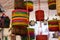 sale of etnic colored cotton baskets from africa