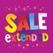 Sale extended banner poster