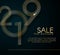 Sale final discounts 2019 Gold lines on a dark background Creative element for design luxury promo cards advertising for 2019 sale