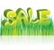 Sale green 3D word