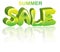 Sale green 3D word