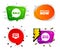 Sale icons. Special offer speech bubbles symbols. Vector