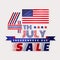 sale. Independence day design over white background, vector illustration