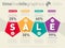 Sale infographic timeline. Time line of shoping tendencies and s
