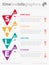 Sale infographic timeline. Vertical Time line of Social tendencies