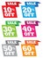 Sale labels