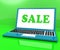 Sale Laptop Shows Clearance Discount