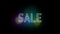 Sale neon, sale word, neon light, neon sale, lighting sale