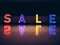 Sale neon sign Colorful signage Shop display