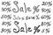 Sale, numbers and percentages