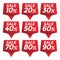 Sale percent sticker price tag